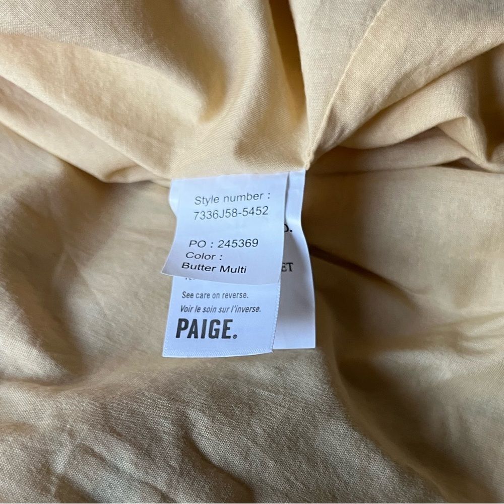 PAIGE Yellow Floral Midi Dress - Picture 11 of 12